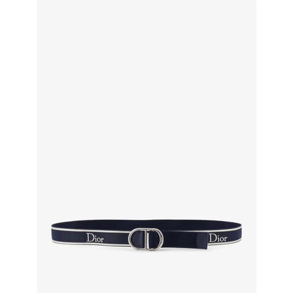 Dior Men Nylon Belt With Embroidered Logo - Picture 1 of 2